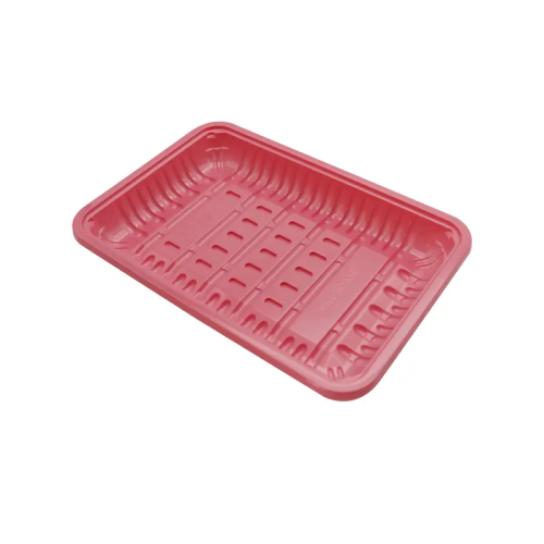 SafePro PL4SP, 7.2x9.3x0.4-Inch #4S/34 Pink PP Plastic Meat Trays, 1000/PK
