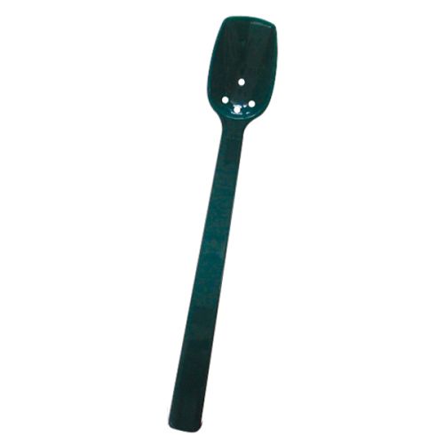 Thunder Group PLВЅ110GR, 10-Inch Polycarbonate Perforated Buffet Spoon, Green, 12/Pack