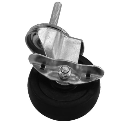 Thunder Group PLCB3140B, 3-Inch Rubber Wheel Caster with Brake