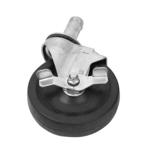 Thunder Group PLCB5140B, 5-Inch Rubber Wheel Caster with Brake