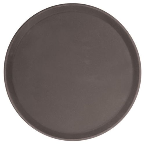 Thunder Group PLFT1400BR, 14-Inch Fiberglass Round Tray, Brown
