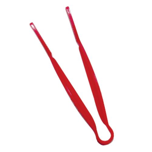 Thunder Group PLFTG009RD, 9-Inch 1-Piece Polycarbonate Pom Tong, Flat Grip, Red