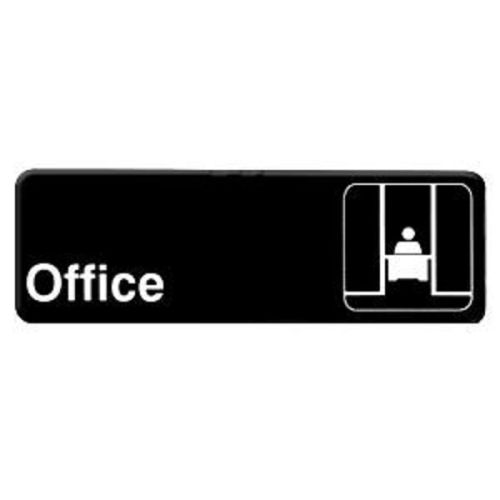 Office Thunder Group PLIS9323BK 9x3-Inch Information Sign With Symbols 