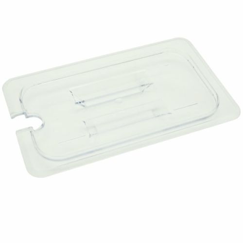 Thunder Group PLPA7140CS, Polycarbonate Quarter Size Slotted Cover For Food Pan