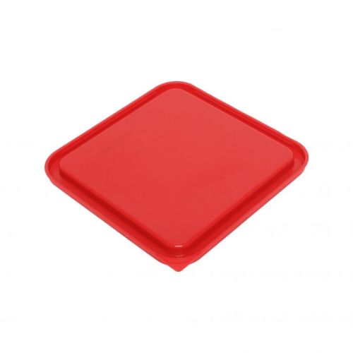 Thunder Group PLSFT0608C, Plastic Square Lid For 6,8-Quart Containers, Red