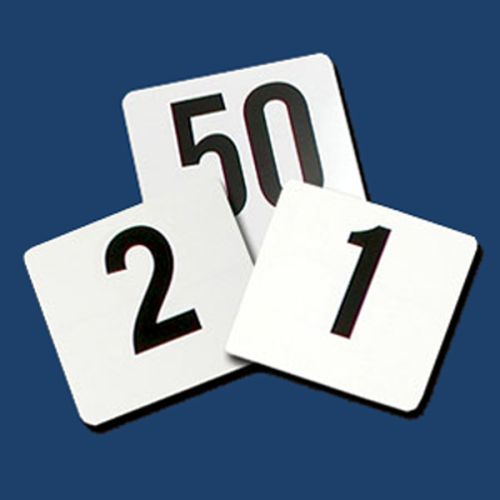 Thunder Group PLTN4050, 4x4-Inch Plastic Table Numbers 1-50 