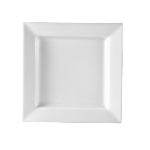 C.A.C. PNS-8, 8-Inch Porcelain Deep Square Plate, 2 DZ/CS