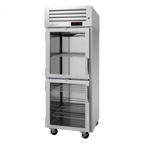 Turbo Air PRO-26-2H-G-L 2 Glass Half Doors Heated Cabinet, Left-Hinged, 25.4 Cu.Ft.