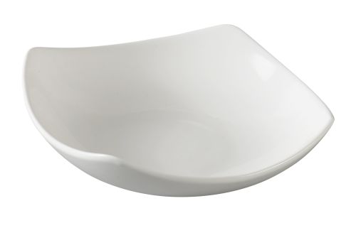 Yanco PS-2106 10 Oz 6.5-Inch Piscataway Porcelain Square White Bowl, 36/CS