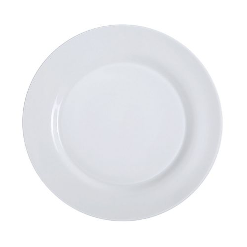 Yanco PS-9 9.5-Inch Piscataway Porcelain Round White Plate, 24/CS