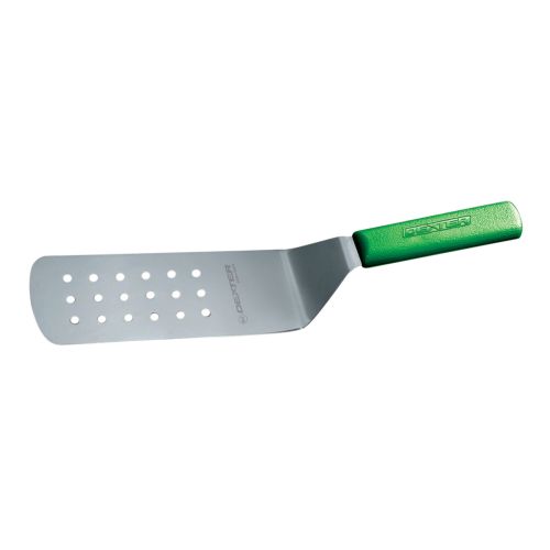 Dexter Russell PS286-8G-PCP, 8x3-Inch Perforated Turner with Green Polypropylene Handle, NSF (Discontinued)