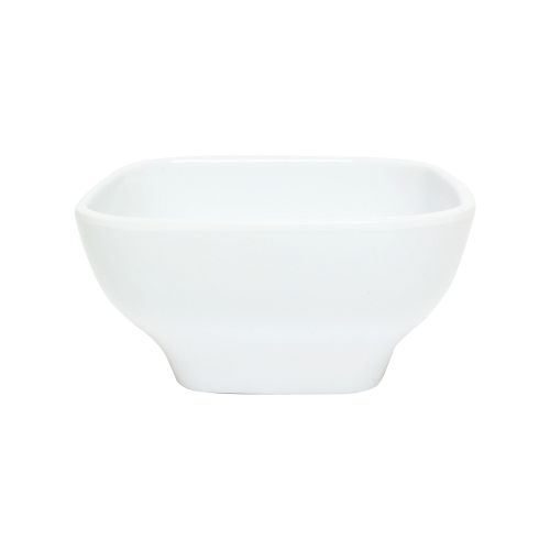 Thunder Group PS3103W 5 Oz 3 1/2 x 1 1/2 Inch Deep Western Passion White Melamine Rounded Square Bowl, EA