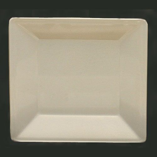 Thunder Group PS3208V 8 1/4 x 7/8 Inch Deep Western Passion Pearl Melamine Square Plate, EA