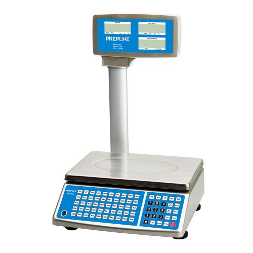 Prepline PSPT40, 40 lb. Digital Price Computing Scale with Tower, Legal for Trade, NSF