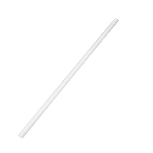 SafePro PSWW-X 7.75-Inch White Wrapped Paper Jumbo Straws, 400/PK