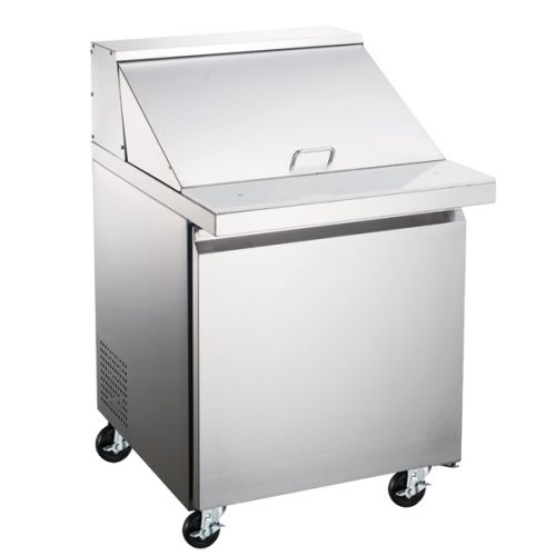 Omcan PT-CN-0711-HC, 27.5-inch 1 Door Stainless Steel Mega Refrigerated Prep Table