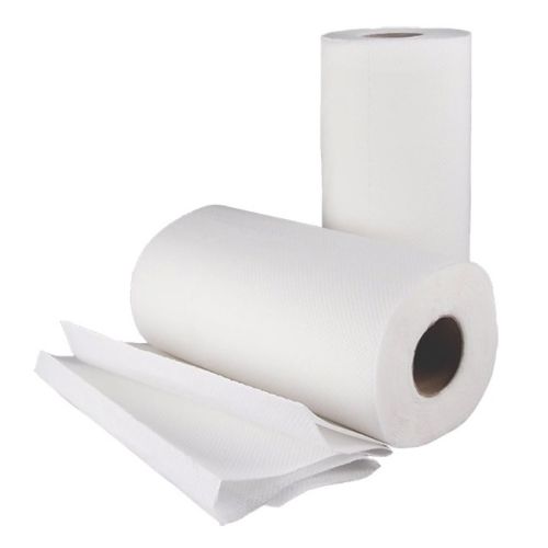 Plenty BNT 2-Ply White Paper Towels Roll, 15/CS