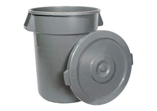 Winco PTCL-10G, Round Gray Plastic Cover for PTC-10G Trash Can