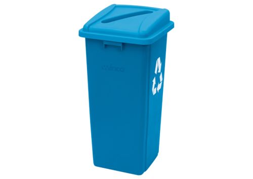 Winco PTCSP-23L, Blue Plastic Paper Recycling Lid for PTCS-23L Bin
