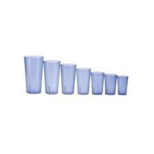 Winco PTP-24B, 24-Ounce Blue Pebbled Tumblers, 12-Piece Pack