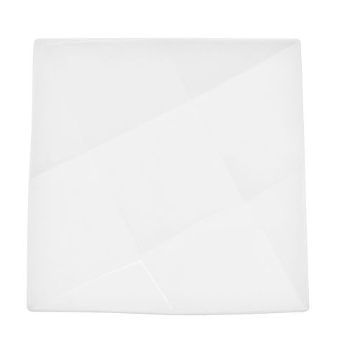 C.A.C. QZT-21, 12-Inch Porcelain Crystal Square Plate, DZ