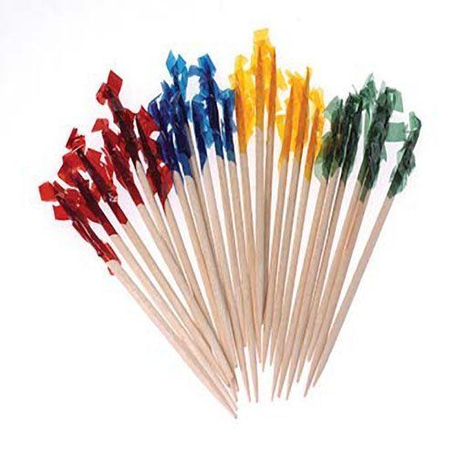 R3 FRILL2.5, 2.5-Inch Frilled Picks with Cellophane Ends, 10000/CS