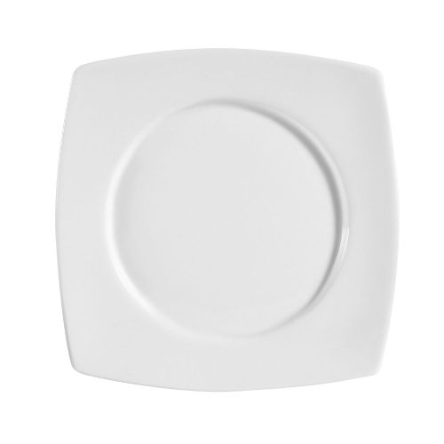 C.A.C. RCN-SQ23, 13.5-Inch Porcelain Round In Square Plate, DZ