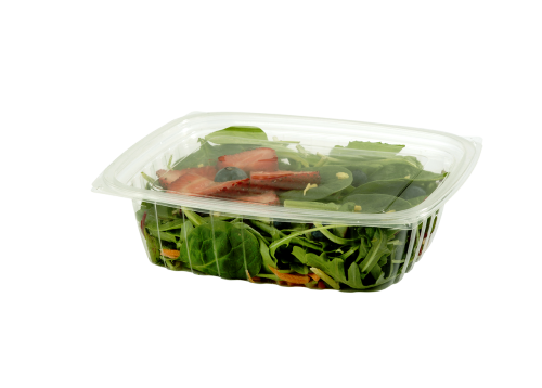 World Centric RD-CS-24, 24-Ounce Clear Ingeo Rectangular Deli Containers, 600/CS, ASTM, BPI (LIDS ARE SOLD SEPARATELY)
