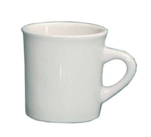 Yanco RE-38 8 Oz 3.125x3.5-Inch Recovery Porcelain Round American White Mug, 36/CS