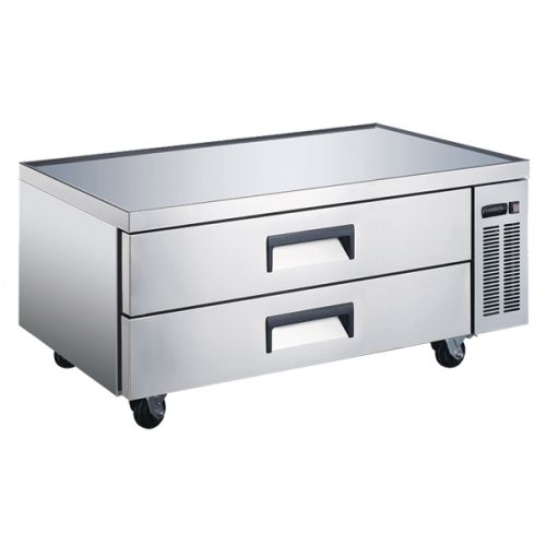 Omcan RE-CN-0052-C, 52-inch Stainless Steel Refrigerated Chef Base, 34 Cu.Ft