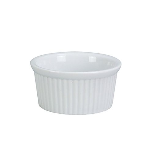 Yanco RK-101 1 Oz 2.25x1-Inch Porcelain White Fluted Ramekin, 72/CS