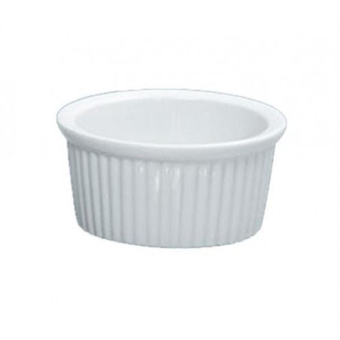 Yanco RK-106 6 Oz 3.875x2-Inch Porcelain White Fluted Ramekin, 36/CS