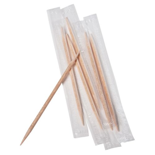 Royal Paper RM115, Mint Wooden Toothpicks, Individually Wrapped, 1000/CS