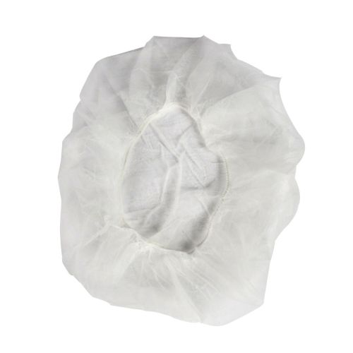 Royal Paper RP110NW, White Disposable Bouffant Cap, 100-Piece Pack