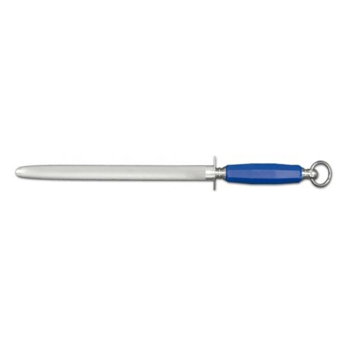 Ambrogio Sanelli SY63030L, 12x0.75-Inch Fine Cut Oval Sharpening Steel, Blue