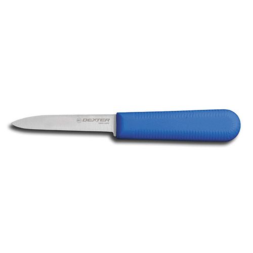 Dexter Russell S104C-PCP, 3¼-inch Slip-Resistant Blue Handle Paring Knife