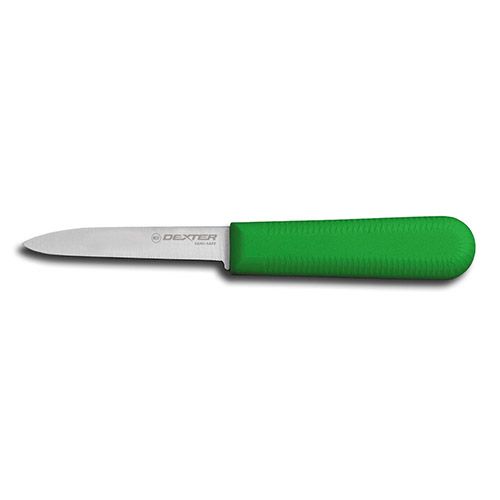 Dexter Russell S104G-PCP, 3¼-inch Slip-Resistant Green Handle Paring Knife