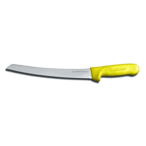 Dexter Russell S147-10SCY-PCP, 10-inch Slip-Resistant Scalloped Bread Knife, Yellow Handle