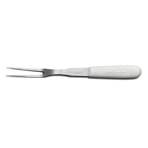 Dexter Russell S205PCP, 13-inch Slip-Resistant White Handle Cook's Fork
