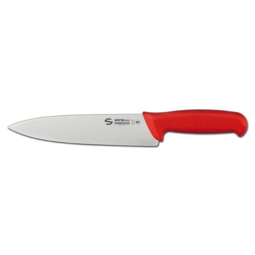 Ambrogio Sanelli S349.020R, 8-Inch Blade Stainless Steel Chef Knife, Red