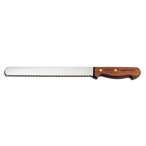 Dexter Russell S46910PCP, 10-inch Traditional Forged Scalloped Slicer (Discontinued)