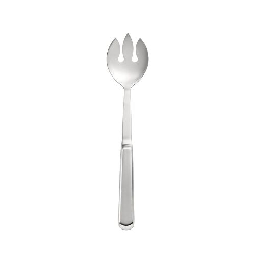 C.A.C. SBFH-SN03, 11.75-inch Stainless Steel Notched Spoon with Hollow Handle