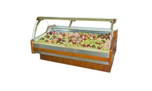 Universal Coolers SA101-c, 55-Inch Curved Glass Refrigerated Deli Case, Remote System