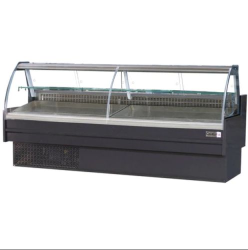 Coldline SDC98-F 98-inch Refrigerated Fish Display Case with Ice Bin and Drain