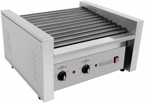 Eurodib SFE01610, Stainless Steel Hot Dog Roller, 30 Hot Dogs per Hour