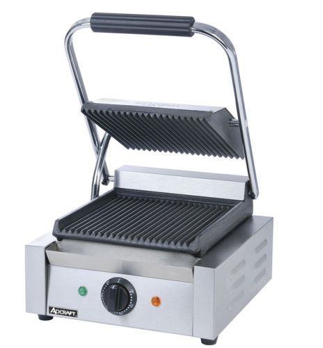 Adcraft SG-811, Sandwich Grill with Grooved Plates