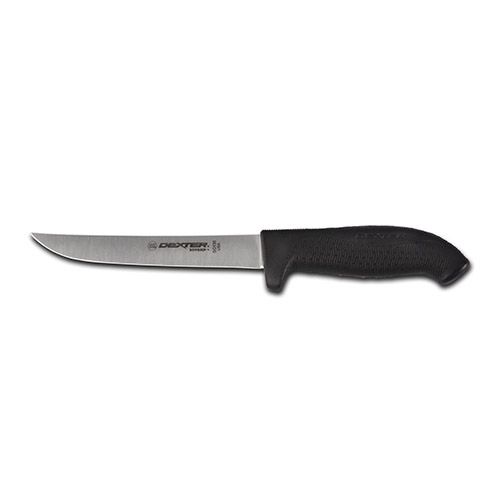 Dexter Russell SG136B-PCP, 6-Inch Wide Boning Knife with Black Sofgrip Handle, NSF