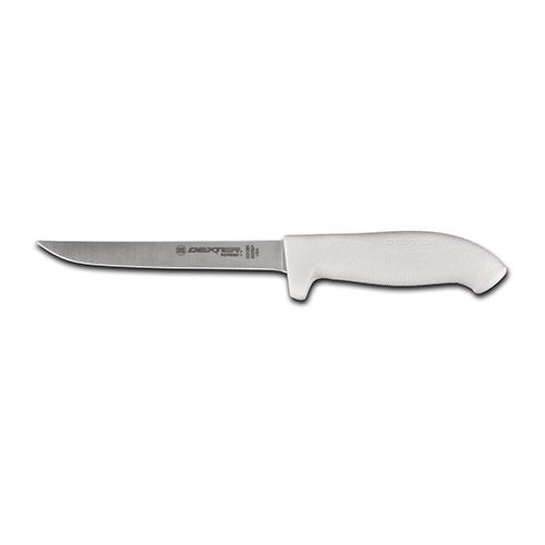 Dexter Russell SG136N-PCP, 6-Inch Narrow Boning Knife with White Sofgrip Handle, NSF