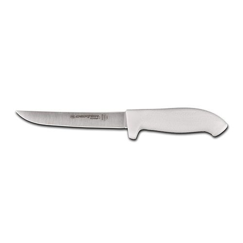 Dexter Russell SG136PCP, 6-Inch Wide Boning Knife with White Sofgrip Handle, NSF