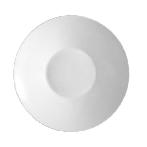 C.A.C. SHA-CR21, 11-Inch Porcelain Round Coupe Salad Plate, DZ
